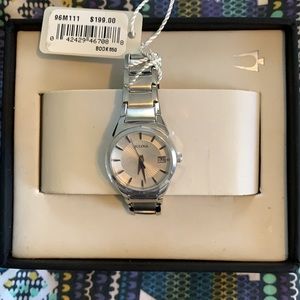 Bulova Silver Dial Stainless Steel watch 96M111